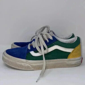 Vans Off The Wall Old School Primary Colors Sneakers US Kids Size 3